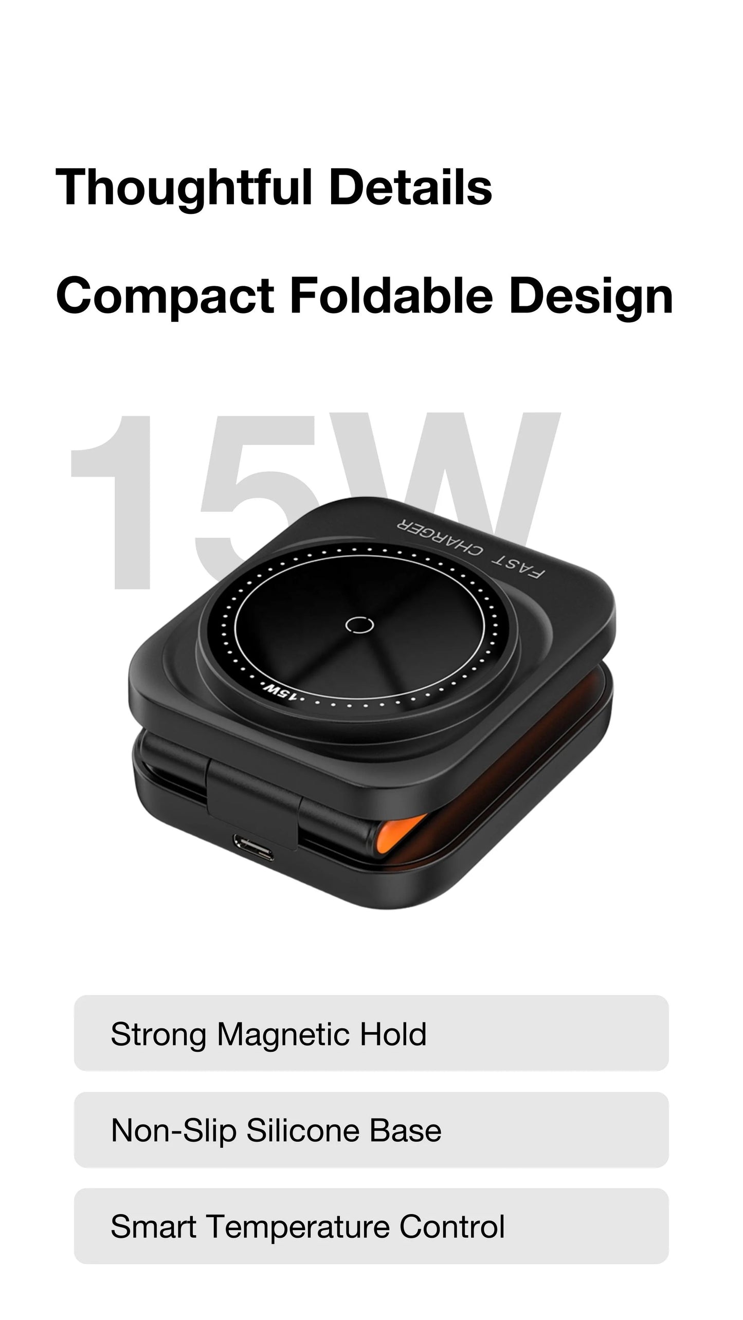 3 in 1 Foldable Magnetic Wireless Charger Multifunction Phone Charging Stand Chargers Wireless Charger