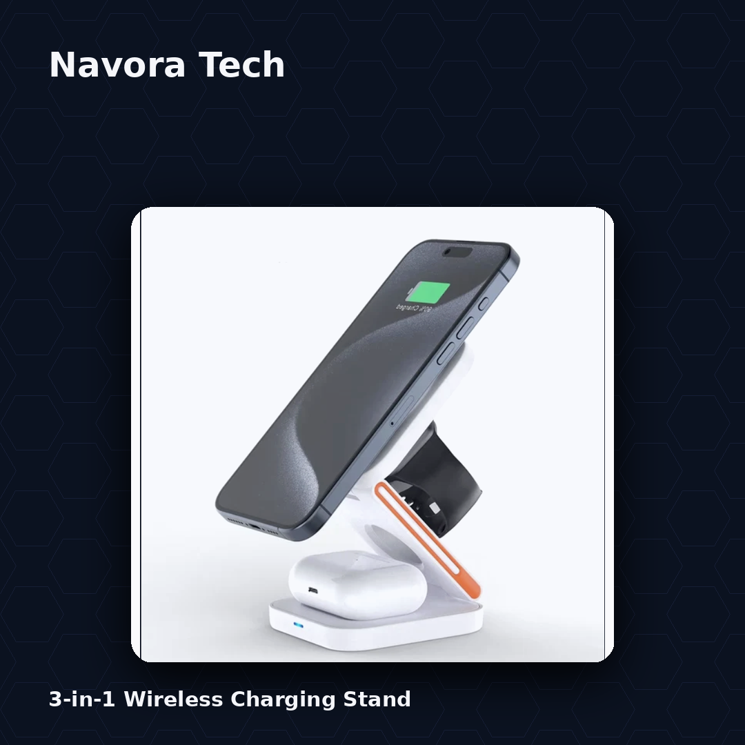 3 in 1 Foldable Magnetic Wireless Charger
